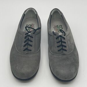 SAS Casual Shoes Women's Size 8N Taupe Suede Oxfords Tripad Whisper Comfort Lace